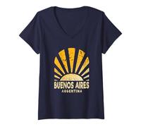 Donna Buenos Aires Argentina - Buenos Aires Argentina Sole Maglietta con Collo a V
