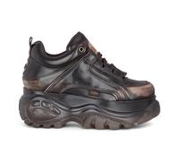 Donna Buffalo 1339-14 Marrone Vintage per Vegani Pelle Grosso Plateau Scarpe