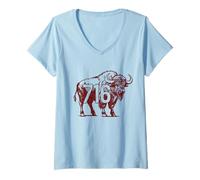Donna Buffalo New York 716 codice Area Orgoglio Maglietta con Collo a V