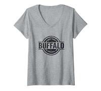 Donna Buffalo New York - Ufficiale Buffalo NY Maglietta con Collo a V