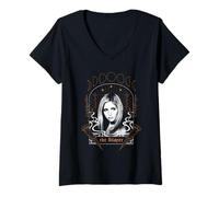 Donna Buffy The Vampire Slayer The Slayer Dark Tarot TV Show Maglietta con Collo a V
