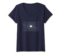Donna Bugonia Andromeda Star Map Maglietta con Collo a V