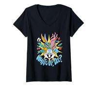 Donna Bugs Bunny What's Up Doc Maglietta Maglietta con Collo a V