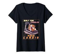 Donna BUILT FOR CUDDLES NOT FOR CARDIO Maglietta con Collo a V
