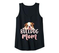 Donna Bulldog inglese mamma cane bulldog mamma cucciolo carino Canotta
