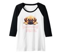 Donna Bullmastiff Mamma Cane Bullmastiff Mamma Carino Cucciolo Maglia con Maniche Raglan
