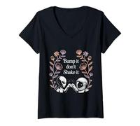 Donna Bump It Don't Shake It Scherzi sui Saluti degli Alieni - Maglietta con Collo a V