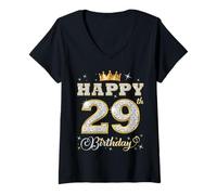 Donna Buon 29° compleanno Festa di compleanno per donne e uomini di 29 anni Maglietta con Collo a V