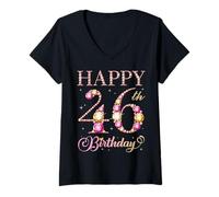 Donna Buon 46° Compleanno Festa di Compleanno per Uomini e Donne di 46 Anni Maglietta con Collo a V
