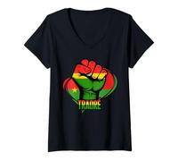 Donna Burkina Faso Camicia Ibrahim Traoré Thomas Sankara Traore Maglietta con Collo a V