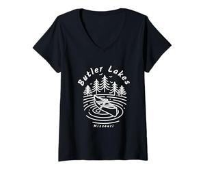 Donna Butler Lakes Missouri Maglietta con Collo a V