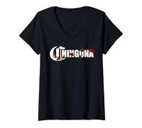 Donna Cabrona Funny Mexican Saying Souvenir Slang Words Sarcastic Maglietta con Collo a V