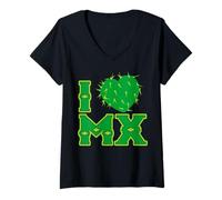 Donna Cabrona Funny Mexican Saying Souvenir Slang Words Sarcastic Maglietta con Collo a V