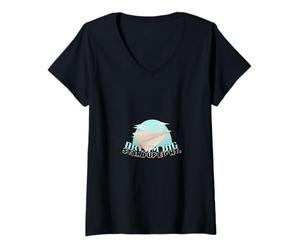 Donna Cadere Sette Volte, alzarsi Otto Maglietta con Collo a V