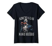 Donna Calacas Chidas Gym Funny Sarcasm Slang Mexican Skull Sayings Maglietta con Collo a V