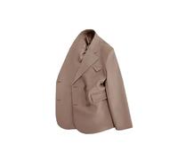 Donna Calda Casual Singolo Pulsante Giacche Ufficio Signora Capispalla Sciolto Cappotto Giovane, cachi, XL
