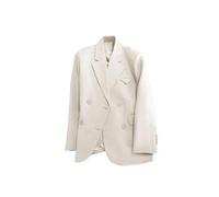 Donna Calda Casual Singolo Pulsante Giacche Ufficio Signora Capispalla Sciolto Cappotto Giovane, Nero , 3XL
