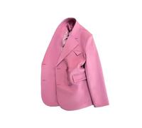 Donna Calda Casual Singolo Pulsante Giacche Ufficio Signora Capispalla Sciolto Cappotto Giovane, Viola, M