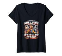 Donna Caldaia Strong Women in Trades Design Maglietta con Collo a V