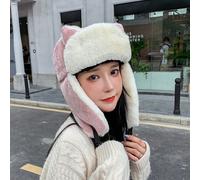 Donna Caldo Cappello Finta Pelliccia Corduroy Paraorecchie Sci da Moto Termico