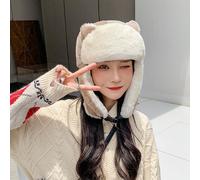 Donna Caldo Cappello Finta Pelliccia Corduroy Paraorecchie Sci da Moto Termico