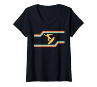 Donna California Summer Vacation, Sunshine, Surfing Surfer Maglietta con Collo a V