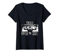 Donna Calisthenics Skill Over Size Maglietta con Collo a V