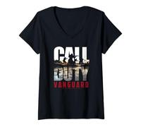 Donna Call of Duty Vanguard Main Poster Video Game Maglietta con Collo a V
