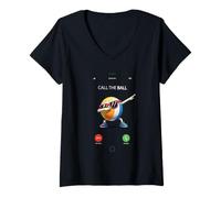 Donna Call The Ball Funny Volleyball Player Team Humor Maglietta con Collo a V
