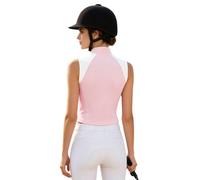 Donna Camicetta Spettacolo Equitazione Camicia Da Concorso Bambina Rosa L