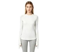 Donna Camicia Che Copre Interamente La Mano Maglia Manica Lunga Bianco M