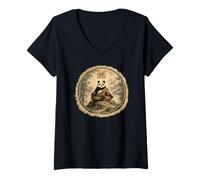 Donna Camicia dello Spirito della Meditazione del Monaco Zen Maglietta con Collo a V