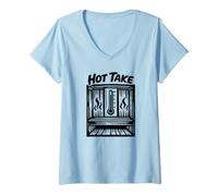 Donna Camicia Finlandese per Sauna a Botte Loyly Steam Sweat Maglietta con Collo a V