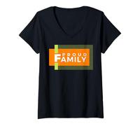 Donna Camicia Orgogliosa Family Unity - Abito Coordinato Family Pride Maglietta con Collo a V