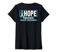 Donna Camicia per la consapevolezza del Cancro alla prostata - Hope Prostate Cancer Maglietta con Collo a V