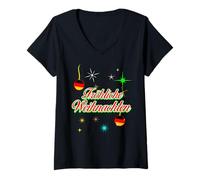 Donna Camicie tedesche di Natale | Camicia Tedesca di Buon Natale Maglietta con Collo a V