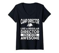 Donna Camp Director Apparel - Divertente Design di Grandi registi Maglietta con Collo a V