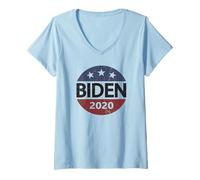 Donna Campaign Merch Retro Vintage Joe Biden For President 2020 Maglietta con Collo a V