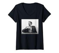 Donna Campione del Mondo Pilota Jim Clark 1963 Maglietta con Collo a V