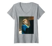 Donna Candela Elton John Live nell'era del Vento 1997 Maglietta con Collo a V