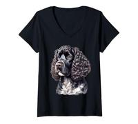 Donna Cane American Water Spaniel Maglietta con Collo a V