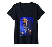 Donna Cantante Pop Billy Ocean Caraibi Queen Live da Cazzo Barnatt Maglietta con Collo a V