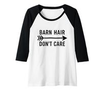 Donna Capelli da stalla? Design divertente per amazzoni Maglia con Maniche Raglan