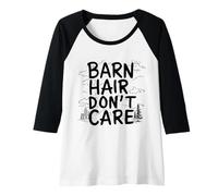 Donna Capelli da stalla? Design divertente per amazzoni Maglia con Maniche Raglan