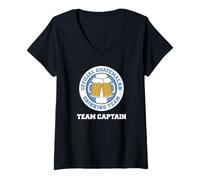 Donna Capitano ufficiale della squadra di bere guatemalteco Maglietta con Collo a V