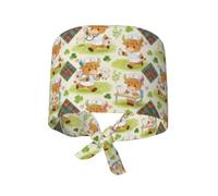 Donna Cappellini da Baseball Medico E Infermiera per Le Mucche delle Highlands Cappello da Cucina con Nastri Corti Cappelli da Cuoco Traspirante Cappellino da Chef per Cucina Fornai