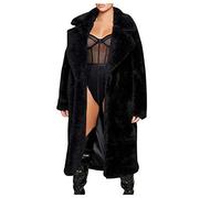 Donna Cappotto Caldo Faux Fur Pelliccia Sintetica Giacca In Pile Da Donna Giacca Lunga Elegante Pelliccia Ecologica Donna Tinta Unita Per Il Tempo Libero Giubbotto Caldo Morbido Pelliccia Artificiale