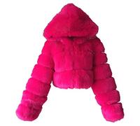 Donna Cappotto in Pelliccia Sintetica Elegante Giacca Maniche Lungo Giubbotto Donna Invernale Parka Pelliccia Ecologica Donna Giubbino Donna Autunno Ispessimento Termico Parka Autunno Inverno Cappotti