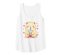 Donna Capybara Bubble Tea - Carino Capy Canotta