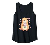 Donna Capybara Bubble Tea - Carino Capy Canotta
